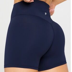 Fabletics PureLuxe High-Waisted TLC Shorts 4” Deep Navy | NWT | Sold Out | Small
